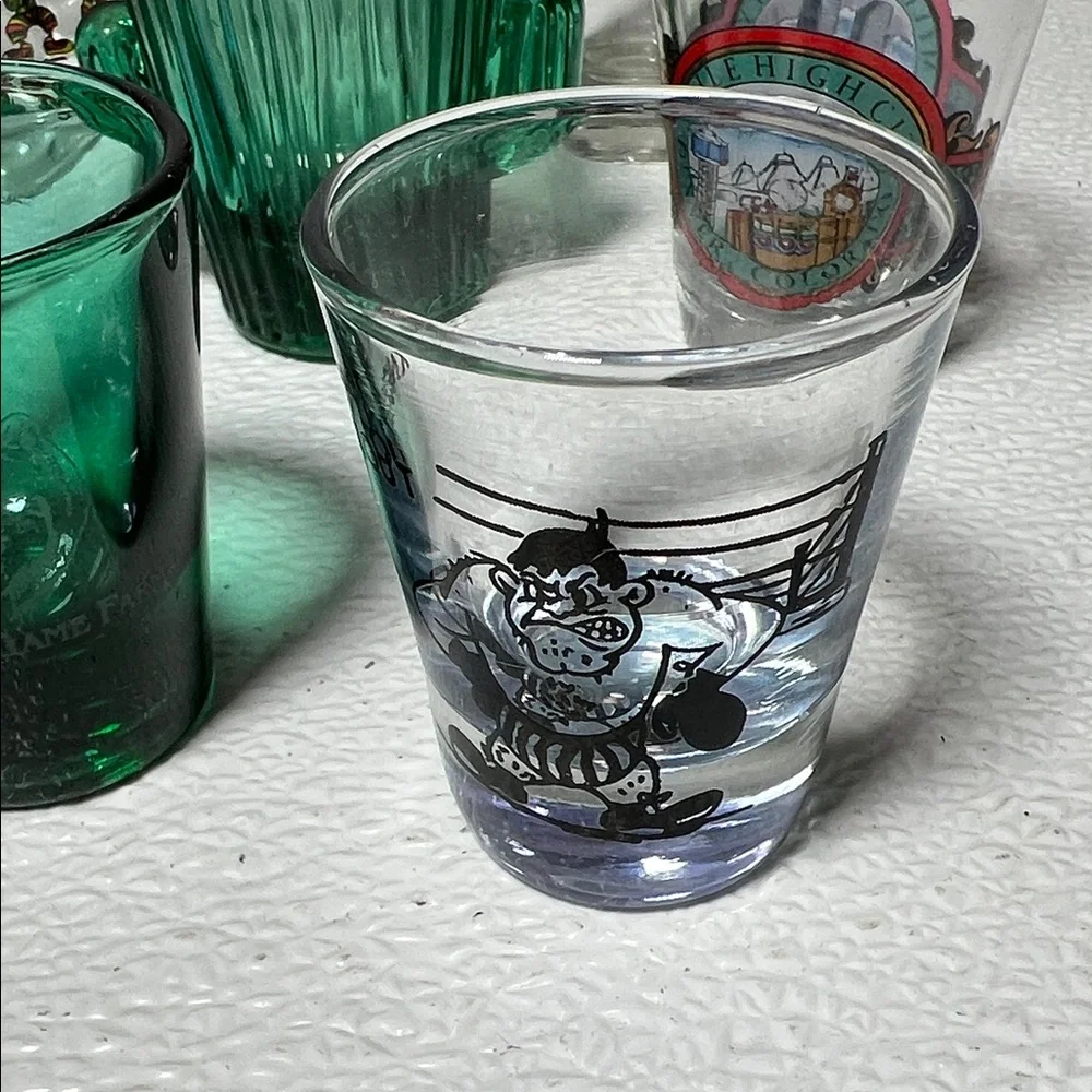 Assorted Souvenir Shot Glass Assortment of 19 Many Different Locations